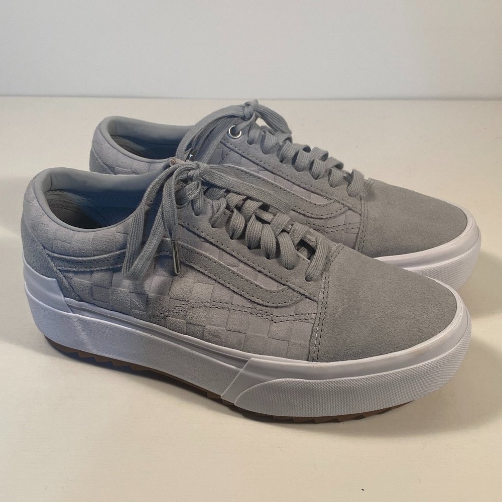 Vans Old Skool Stacked Embossed Platform Sneakers Women Size 9.5